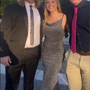 Prom or Formal Silver Black Dress